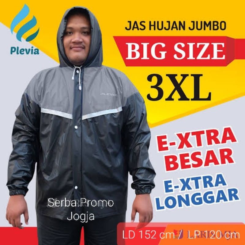 Jual Setelan Jas Hujan Jumbo Size XXXL Plevia Bigmax Mantol Jaket Celana Big Size Shopee