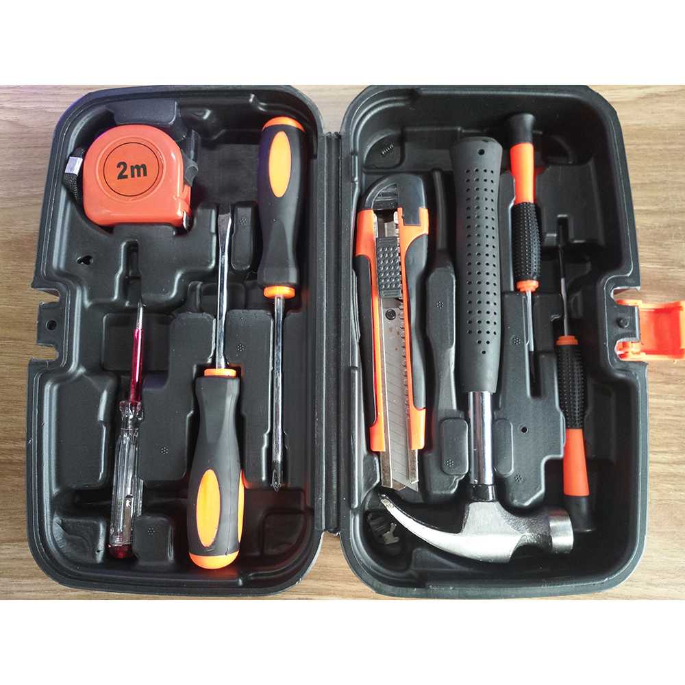 Jual Alat Tools Set Perkakas Palu Obeng Cutter Meteran 8 in 1 | Shopee ...