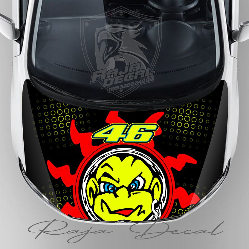 Jual Sticker Decal Kap Mesin Mobil Avanza Xenia Jazz Dan Bisa Untuk