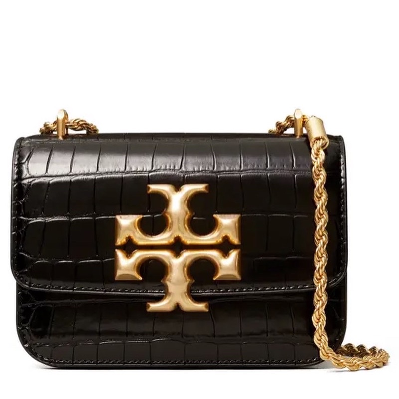 Jual TORY BURCH Small Eleanor Croc Embossed Leather Convertible