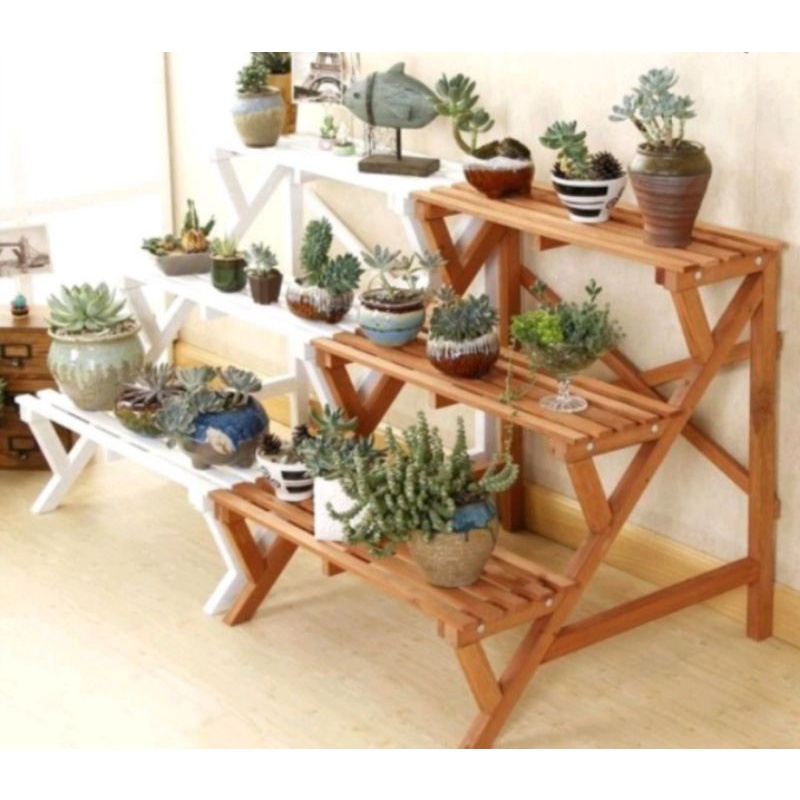 Jual RAK TANGGA 3 TINGKAT KAYU MURAH | Shopee Indonesia