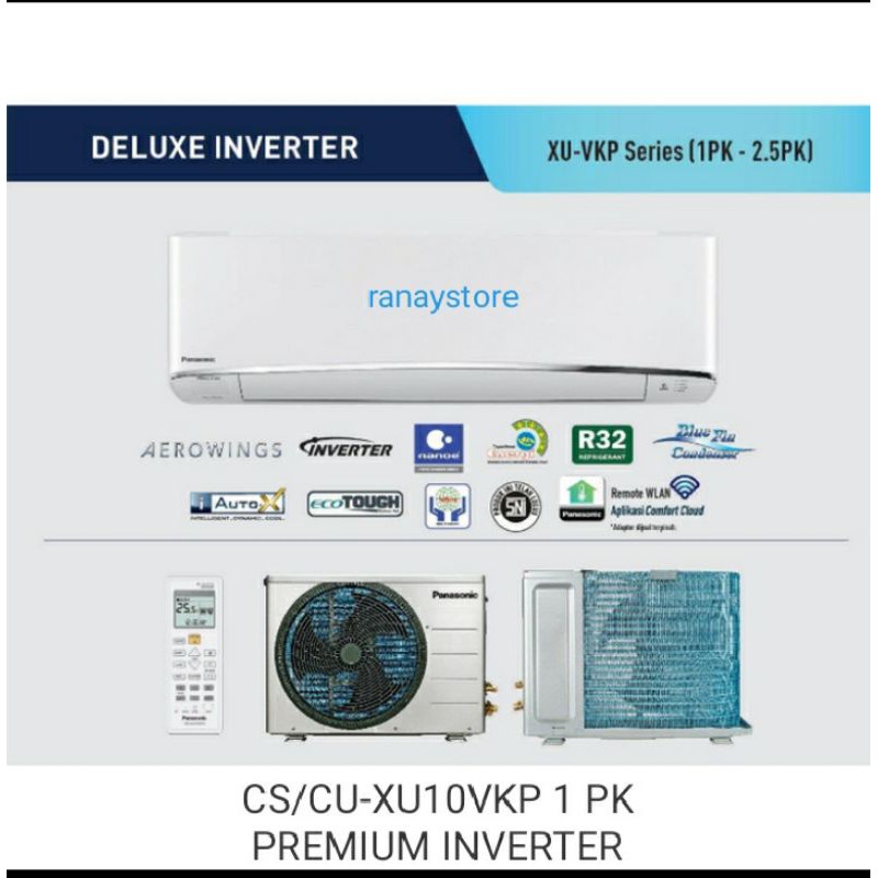 ac panasonic premium inverter cs xu10vkp