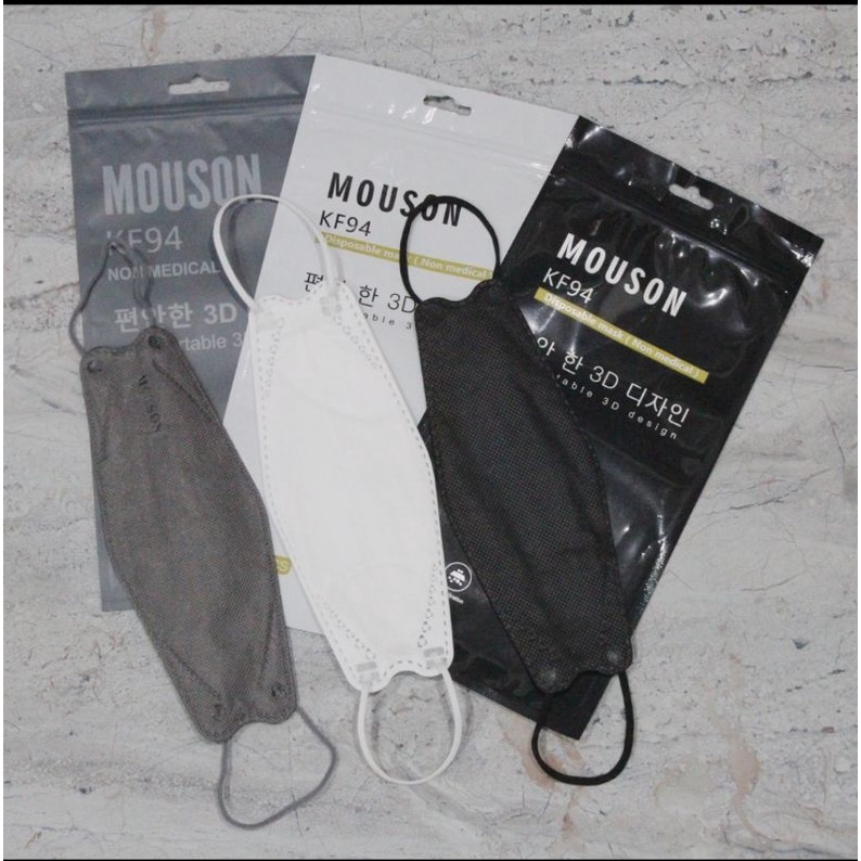 Jual MASKER KF94 MOUSON EMBOSS MIX 3 WARNA ISI 10 LEMBAR | Shopee Indonesia