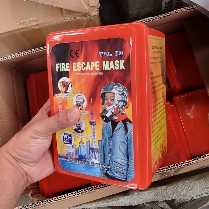 Jual Fire Escape Mask / smoke hood / Masker Darurat kebarakan | Shopee ...