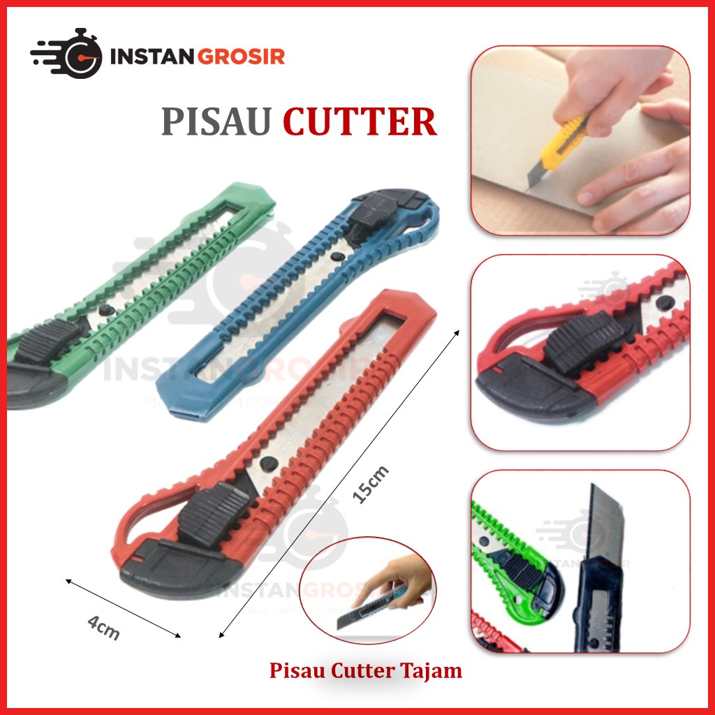 Jual Kater tajam piso cutter serbaguna bisa isi ulang pisau tipis alat ...