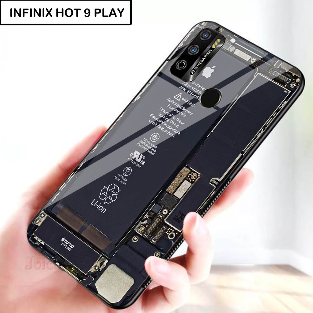 Jual [H07] Softcase Glass Kaca Infinix Hot Play Casing Hp