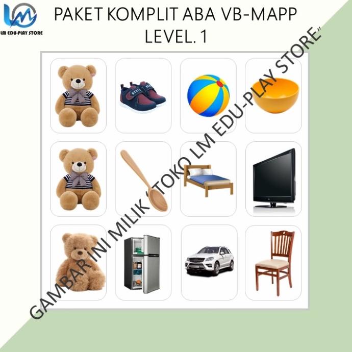 Jual FLASHCARD Paket Komplit VB-MAPP Level 1 (Tact - LR - VP MTS ...