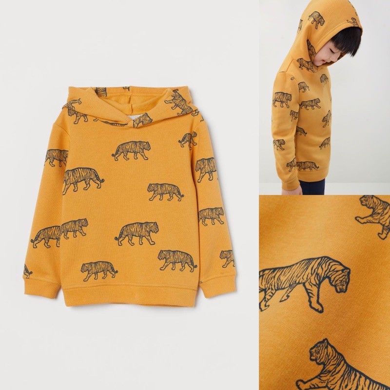 H&m yellow deals tiger hoodie