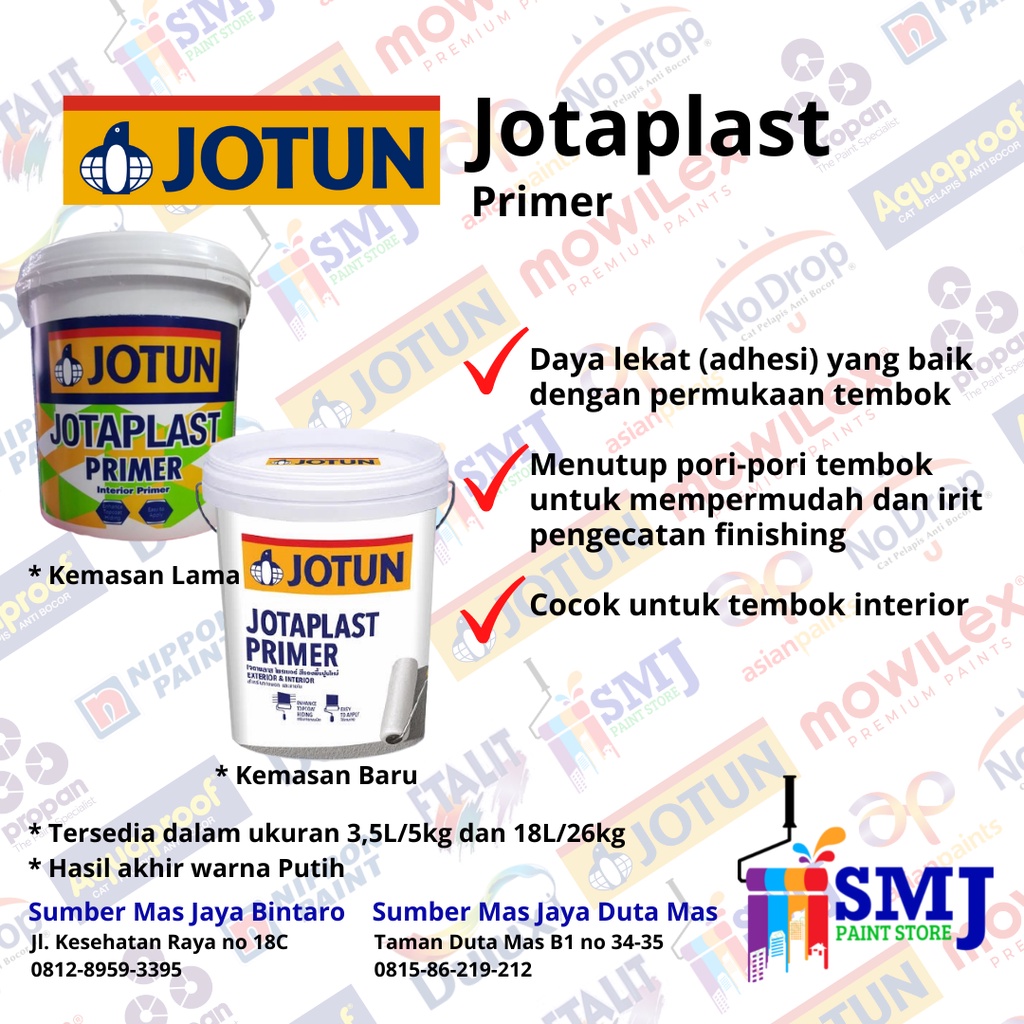 Jual Cat Dasar Sealer Tembok Interior Jotun Jotaplast Primer 35 Liter Shopee Indonesia 7139