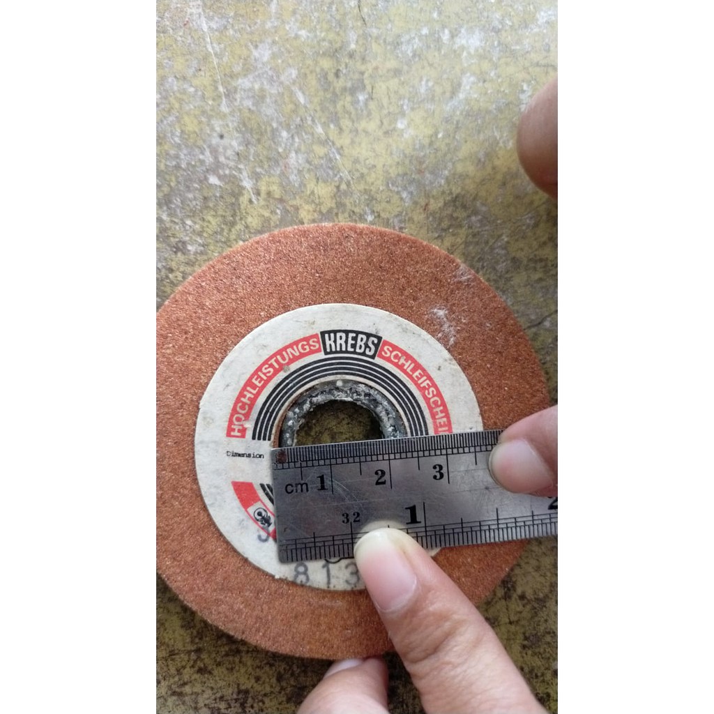 EVERNICE Leather Skiving Grinding Stone With Handle (2 PCS) For Skiving Machine - 4A-7Y