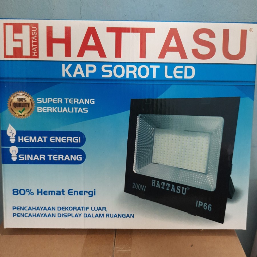 Jual Lampu sorot LED / Lampu tembak LED 100 watt 100w merk Hattasu