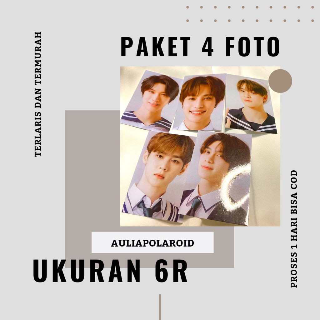 Jual CETAK FOTO UKURAN 6R PAKET 4 FOTO TERLARIS DAN TERMURAH PROSES 1 ...