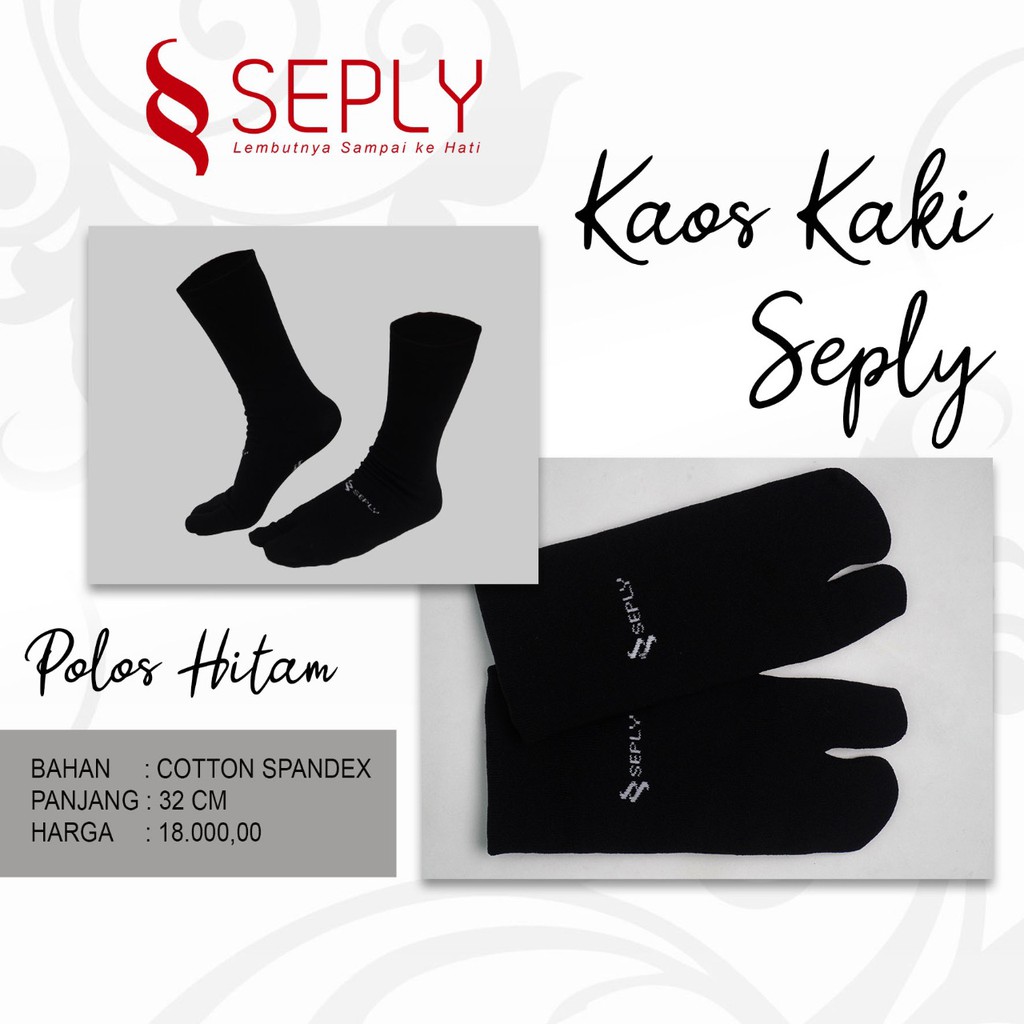 Jual Kaos Kaki Seply Polos Cream Hitam Polos Cream Polos Hitam