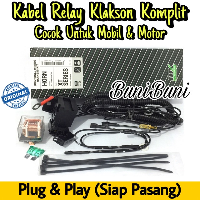 KABEL Set Klakson (Kabel, Sekring , Relay) - Layz Motor