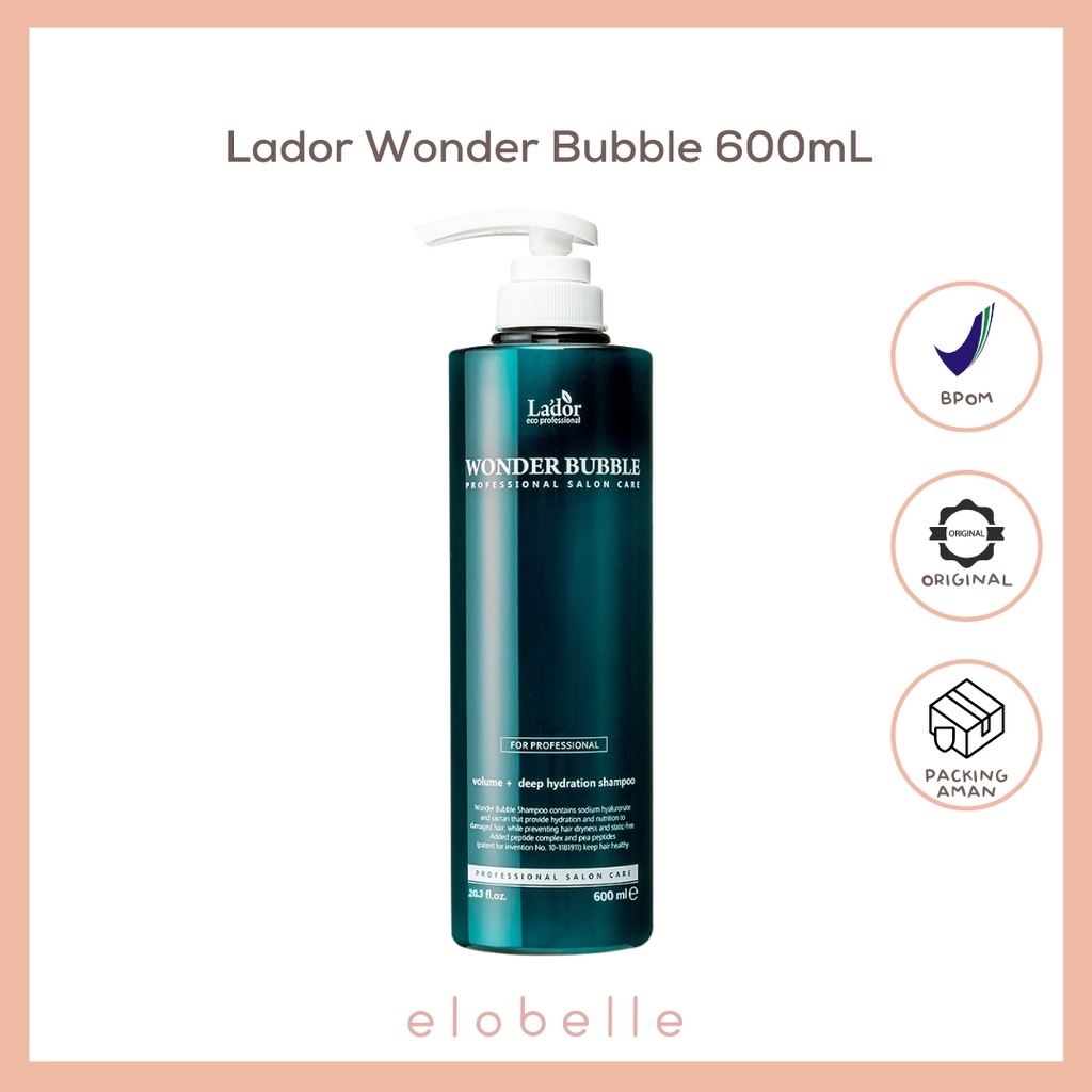 Jual Lador Wonder Bubble Shampoo 600mL Wonder Series / Lador Wonder ...