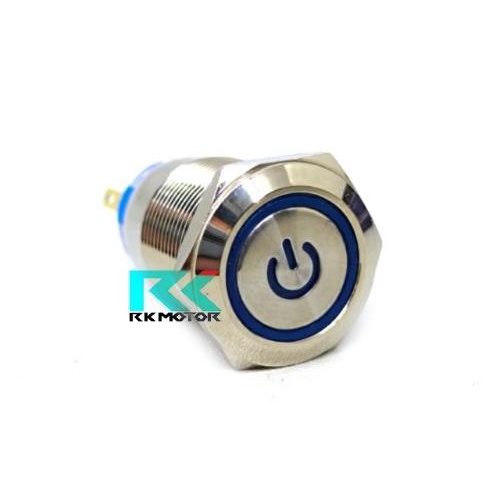 Jual Tombol Switch On Off Nyala 12V DC 19mm - Tanpa Soket, Biru ...