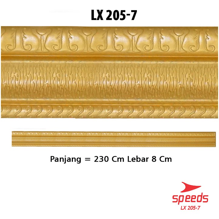 Jual SPEEDS Lis Wallpaper Wall Border Sticker Dinding Motif Ornamen 205 ...