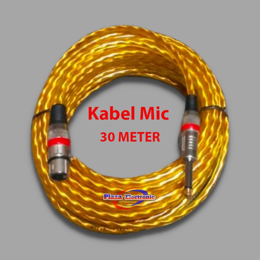 Jual Kabel Mic Jek Jeck Jack Super High Grade Transparan Meter