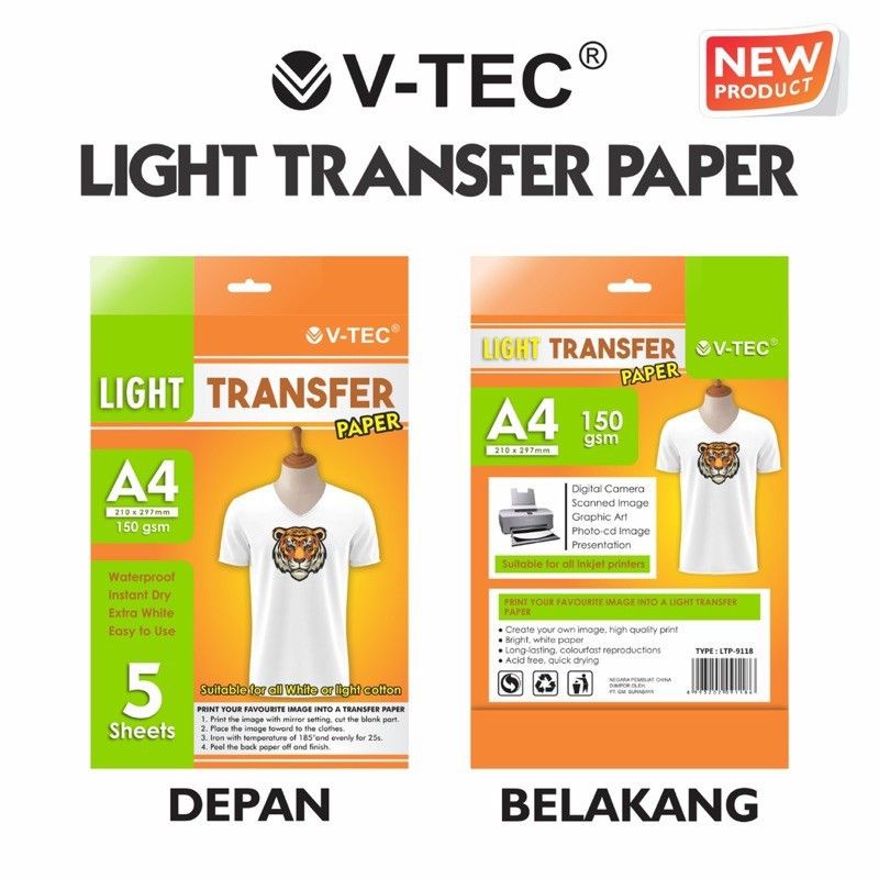 Jual Kertas Transfer Paper Sablon A4 150 Gsm Shopee Indonesia