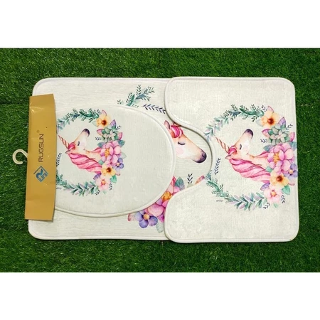 Rugsun Keset Kamar Mandi NSA-7547-7B bermotif untuk area toilet