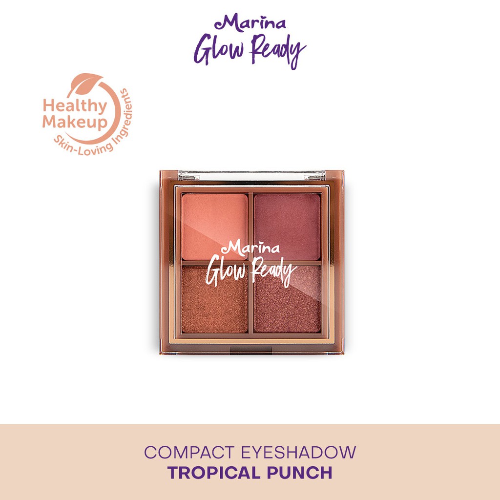 Jual Marina Glow Ready Eyeshadow Palette Exp 02.2025 Shopee Indonesia