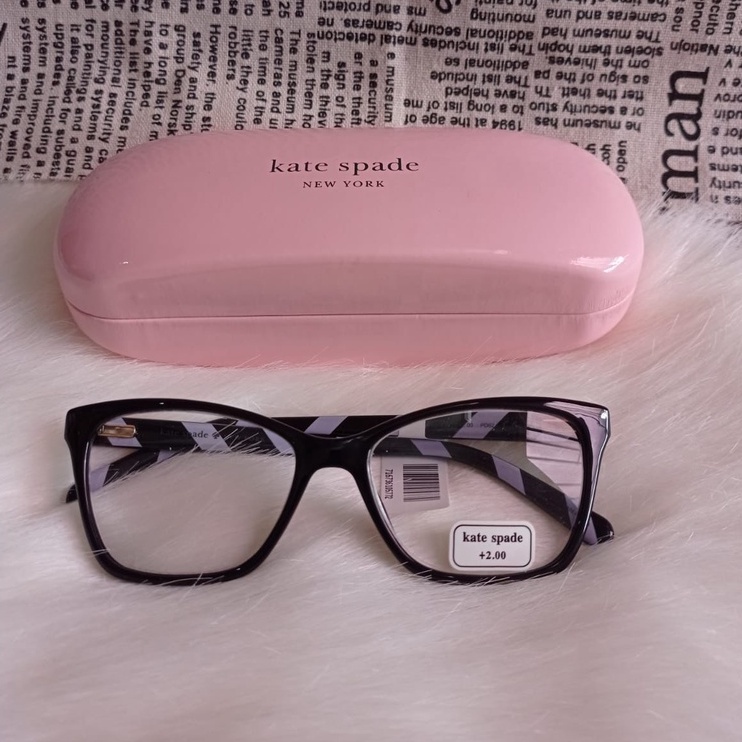 Jual Kate Spade Pava Reading Glasses Black Shopee Indonesia