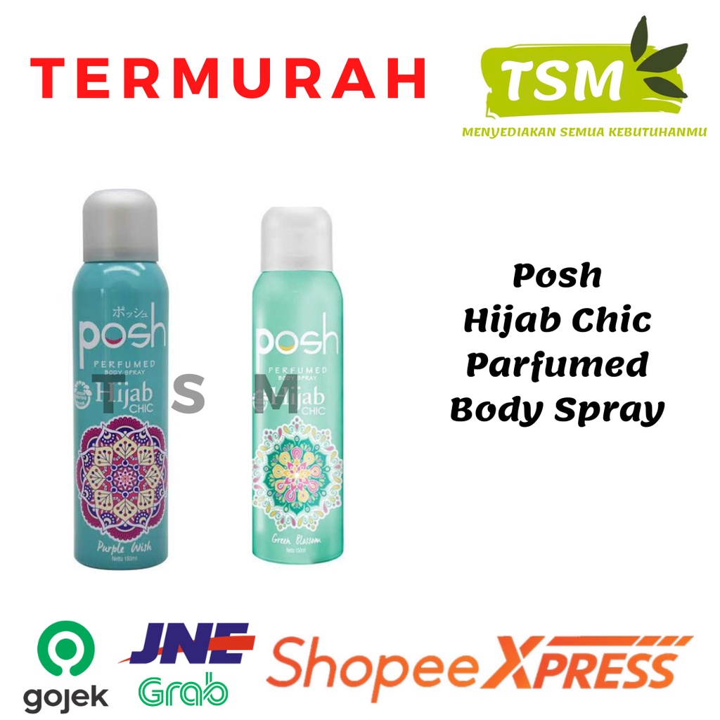 Jual Posh Hijab Chic Perfumed Body Spray 150ml | Shopee Indonesia