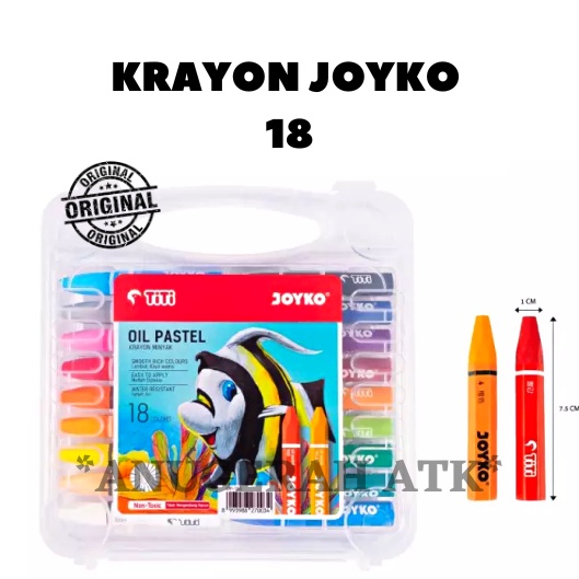 Jual Crayon / Krayon TITI joyko 18 Warna Shopee Indonesia