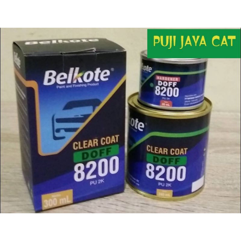 Jual Pernis Clear Belkote Pu 2K 8200 DOFF (300ml) | Shopee Indonesia