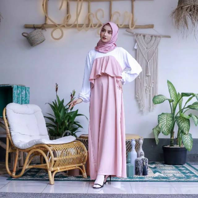 Jual SS.D Ori ENK Filisha Two Tone Dress | Shopee Indonesia
