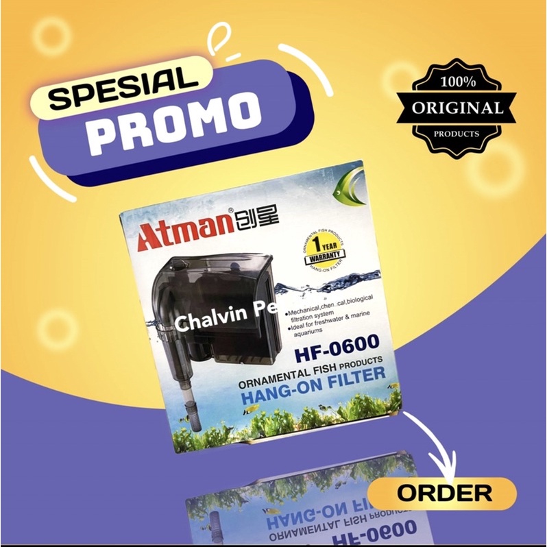 Jual ATMAN HF-0600 Hang-On Filter ATMAN HF-0600 Hang-On Filter | Shopee ...