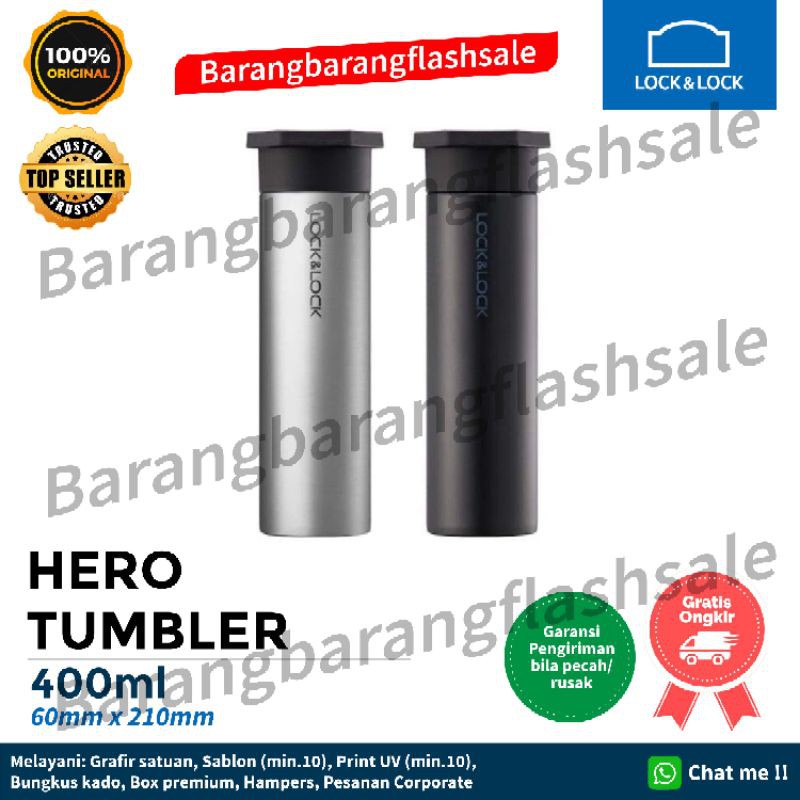 Jual Lock N Lock Hero Tumbler 400 Ml Black Silver Lock And Lock Hero Tumbler Termos Shopee Indonesia 6503