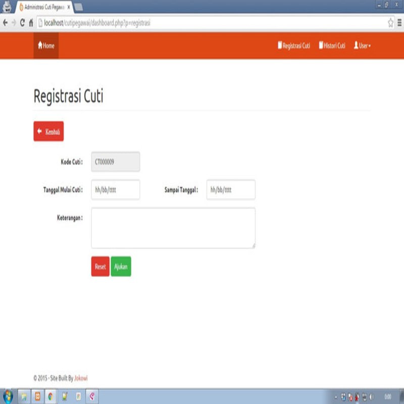 Jual Aplikasi Pengajuan Cuti Pegawai Berbasis Website (Cuti Online ...