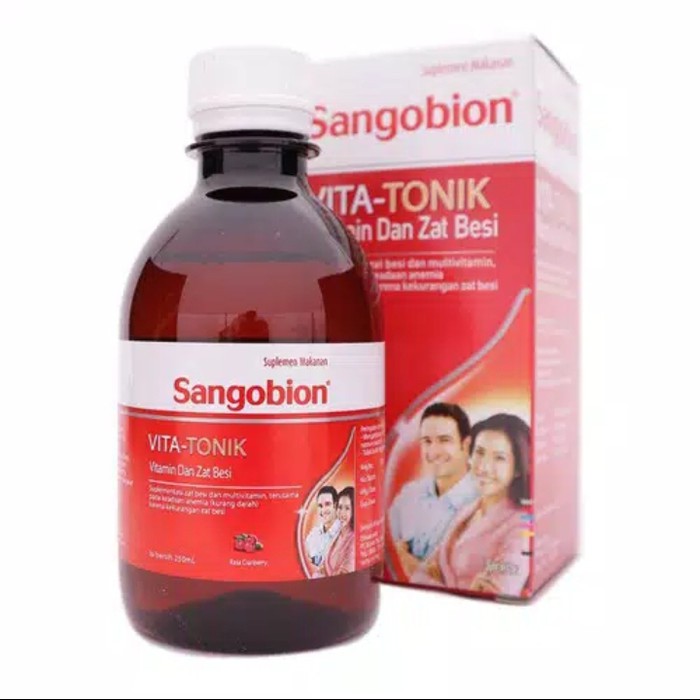 Jual Sangobion Vita-tonik / Vitamin Penambah Darah, Zat Besi, Dan ...