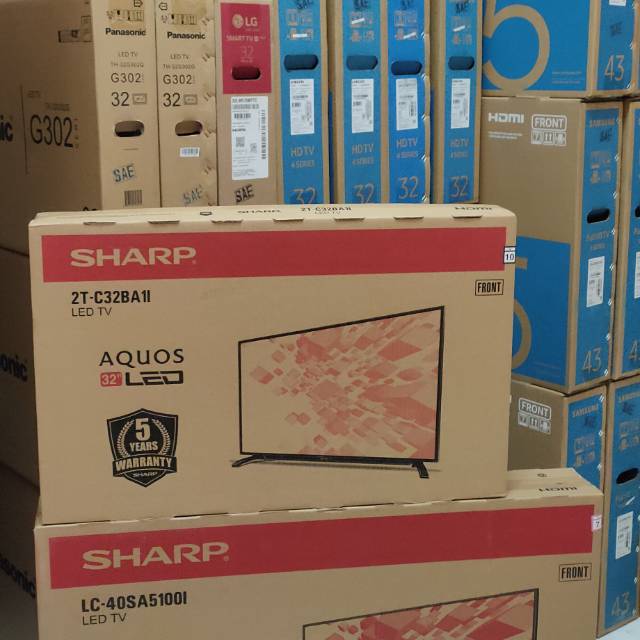 Jual Led sharp aquos 24" 32" 42" 45" 50" tv garansi resmi 5 tahun usb