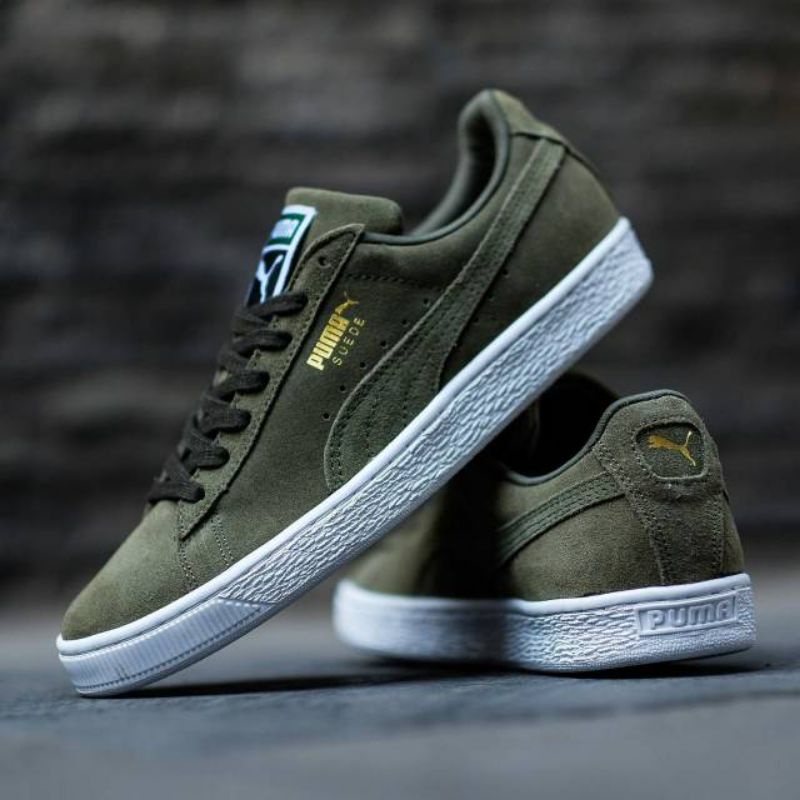 Jual SEPATU PUMA SUEDE DARK GREEN ORIGINAL MADE IN INDONESIA Shopee Indonesia