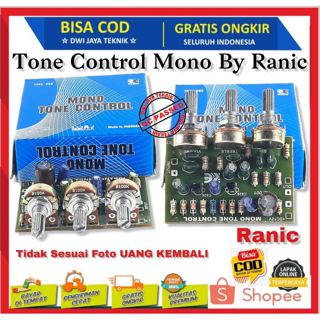 Jual TONE CONTROL KIT MONO - RANIC 089 | Shopee Indonesia