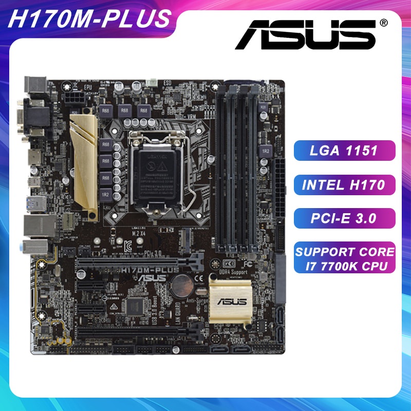 Jual PREORDER ASUS H170MPLUS Motherboard 1151 Motherboard DDR4 Support