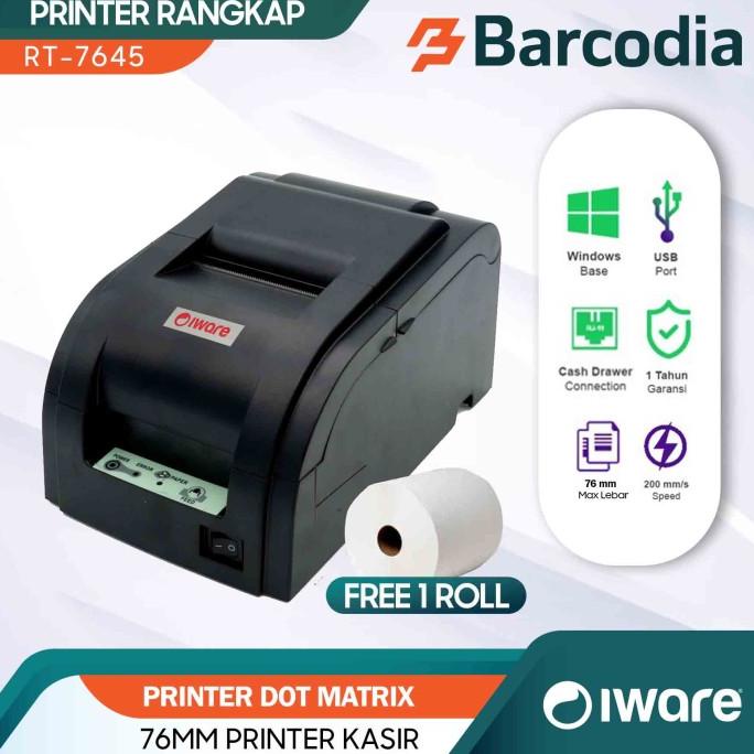 Jual Printer Kasir 2 Rangkap 2 Ply Dot Matrix Dotmatrix Iware Usb Serial Shopee Indonesia 7230