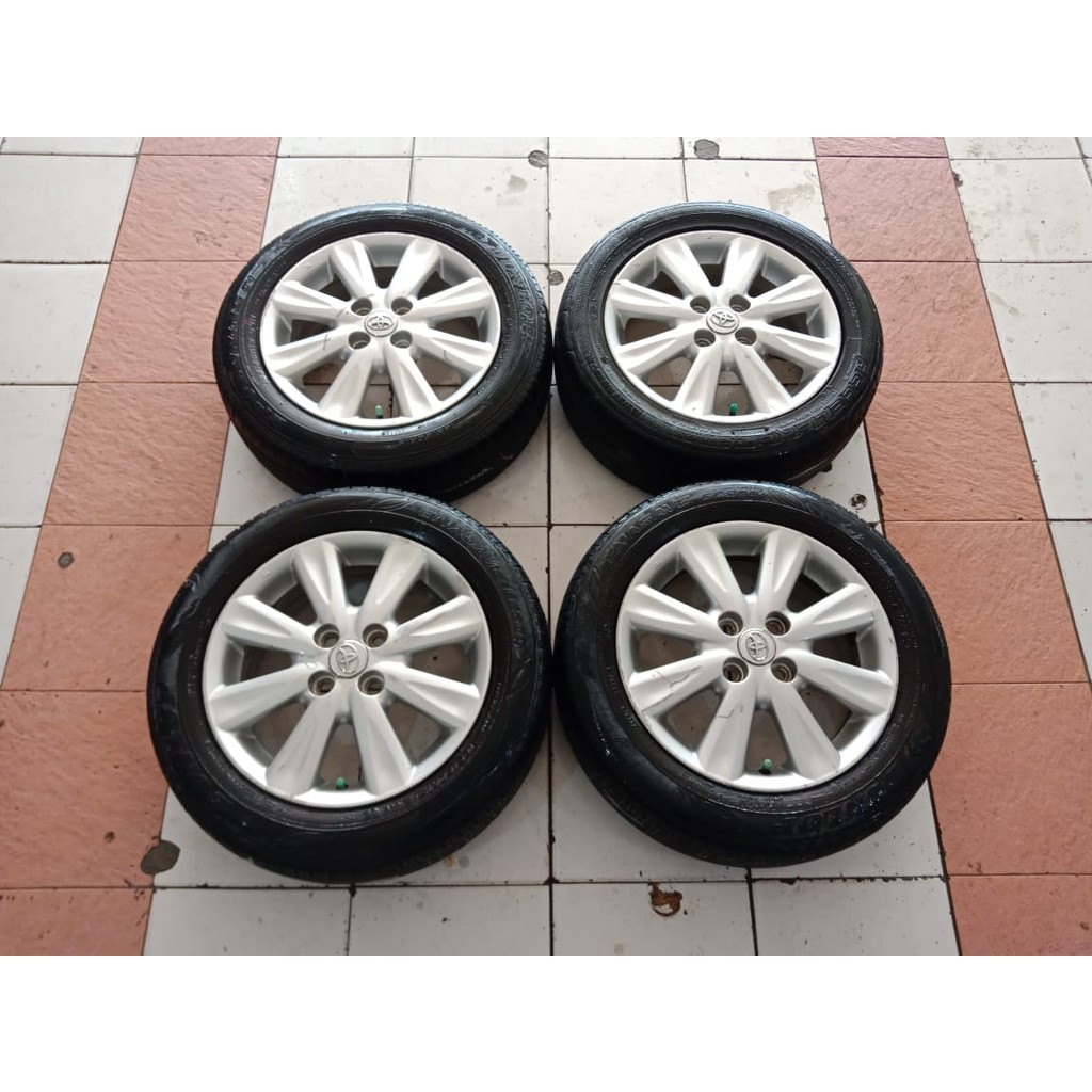 Jual VELG MOBIL SEKEN ORIGINAL COPOTAN MOBIL TOYOTA YARIS RING 15 LEBAR ...