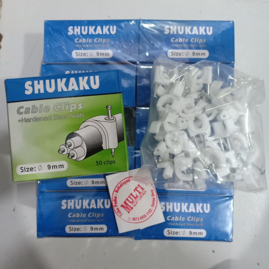 Jual Cabel Clips Shukaku Klem Kabel Shukaku Klip No8 No9 No10 Paku