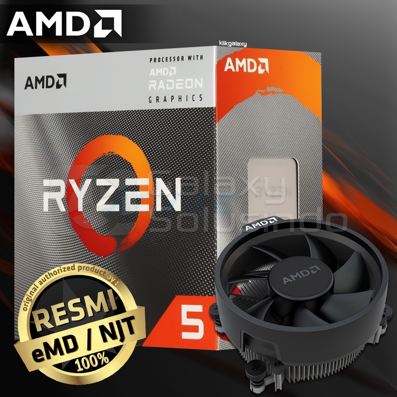 Jual AMD Ryzen 5 4600G AM4 6 Cores 12 Threads 3.7Ghz AM4 Processor ...