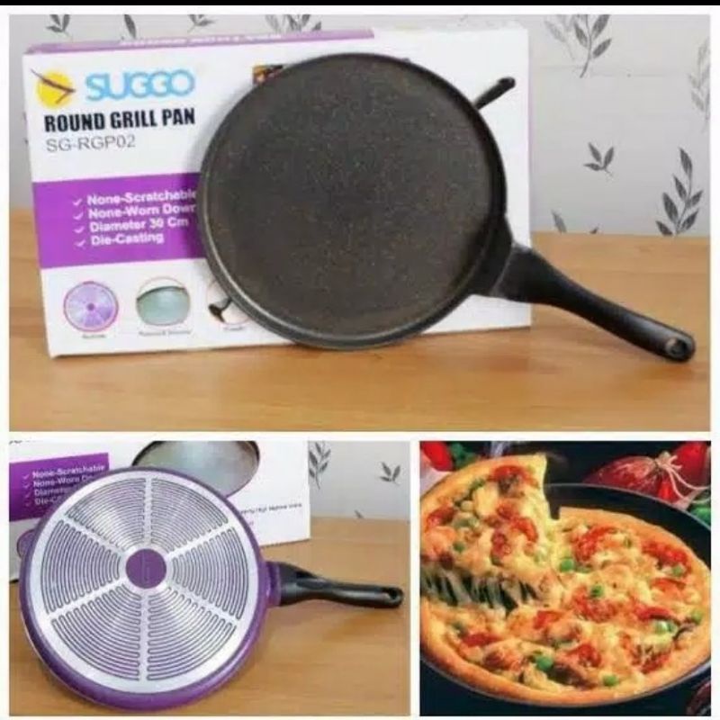 Jual SUGGO ROUND GRILL PAN/PIZZA PAN Shopee Indonesia