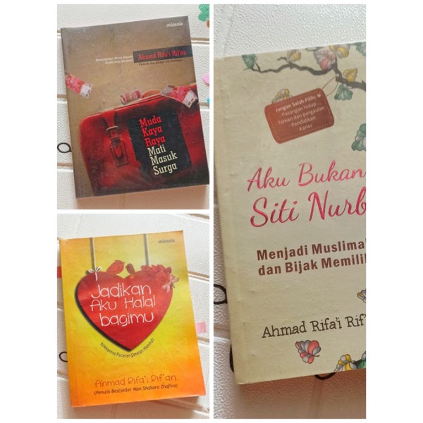 Jual Preloved Ahmad Rifai Rifan Jadikan Aku Halal Muda Kaya Aku Bukan Siti Buku Novel Bekas 3867