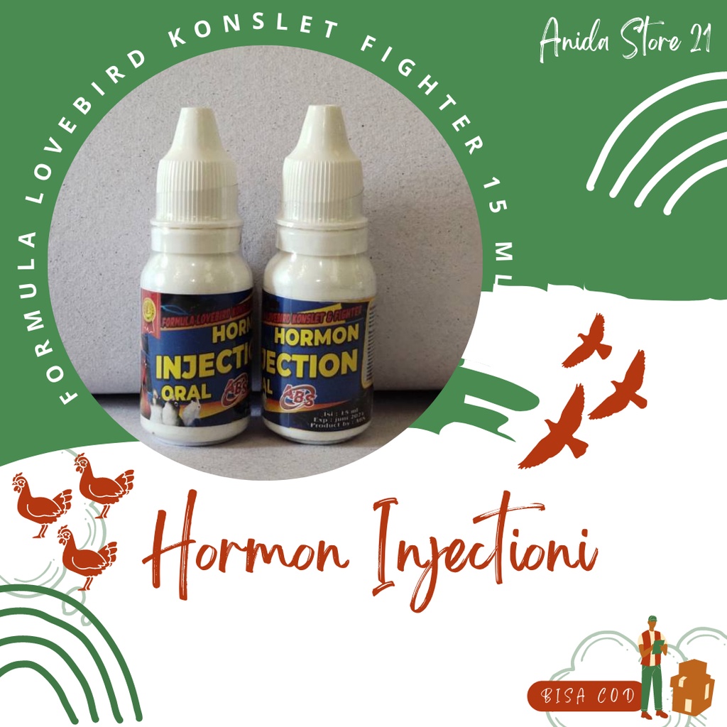 Jual Hormon Injection Oral Formula Lovebird Konslet Fighter 15 ml ...