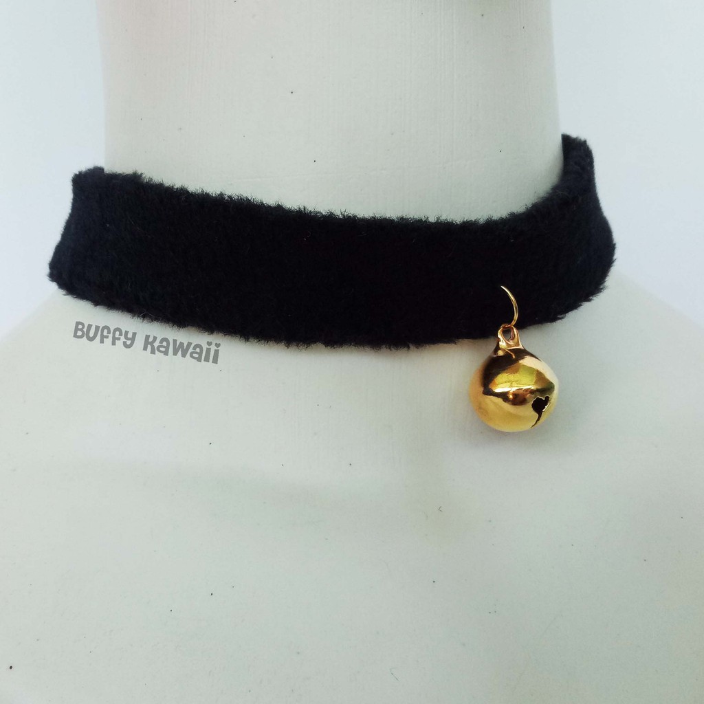 Jual Chocker lonceng bulat golden bell cosplay neko halloween kawaii ...
