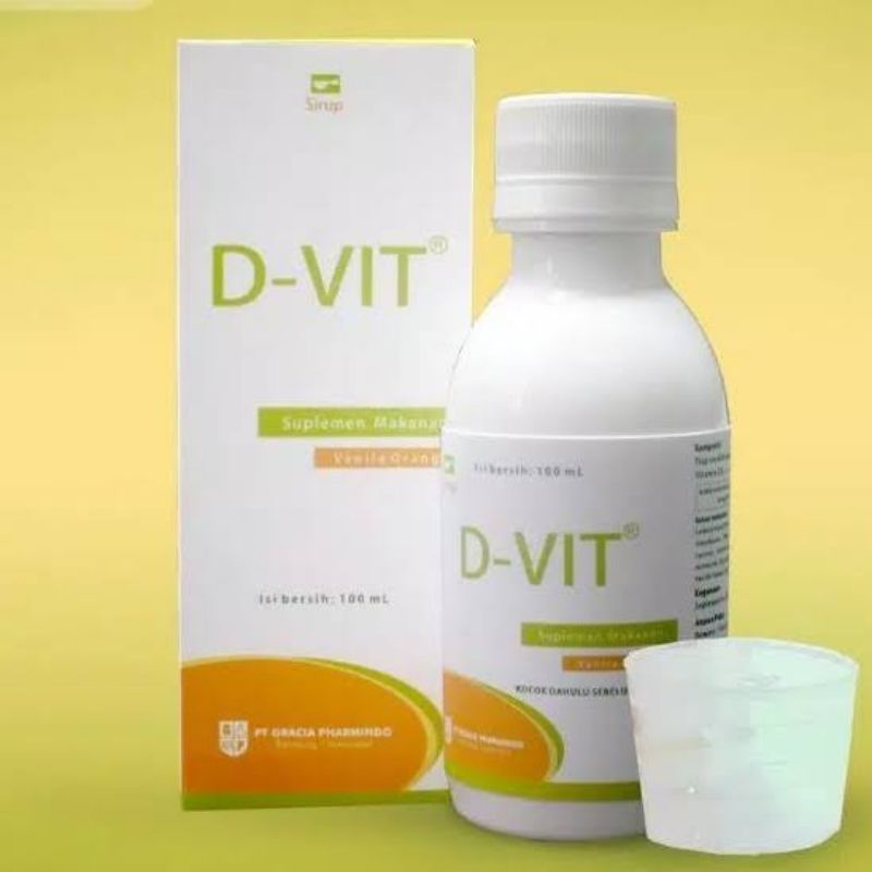 Jual D-VIT Syrup 100 ml - Suplemen Rasa Vanilla Orange - Multivitamin ...