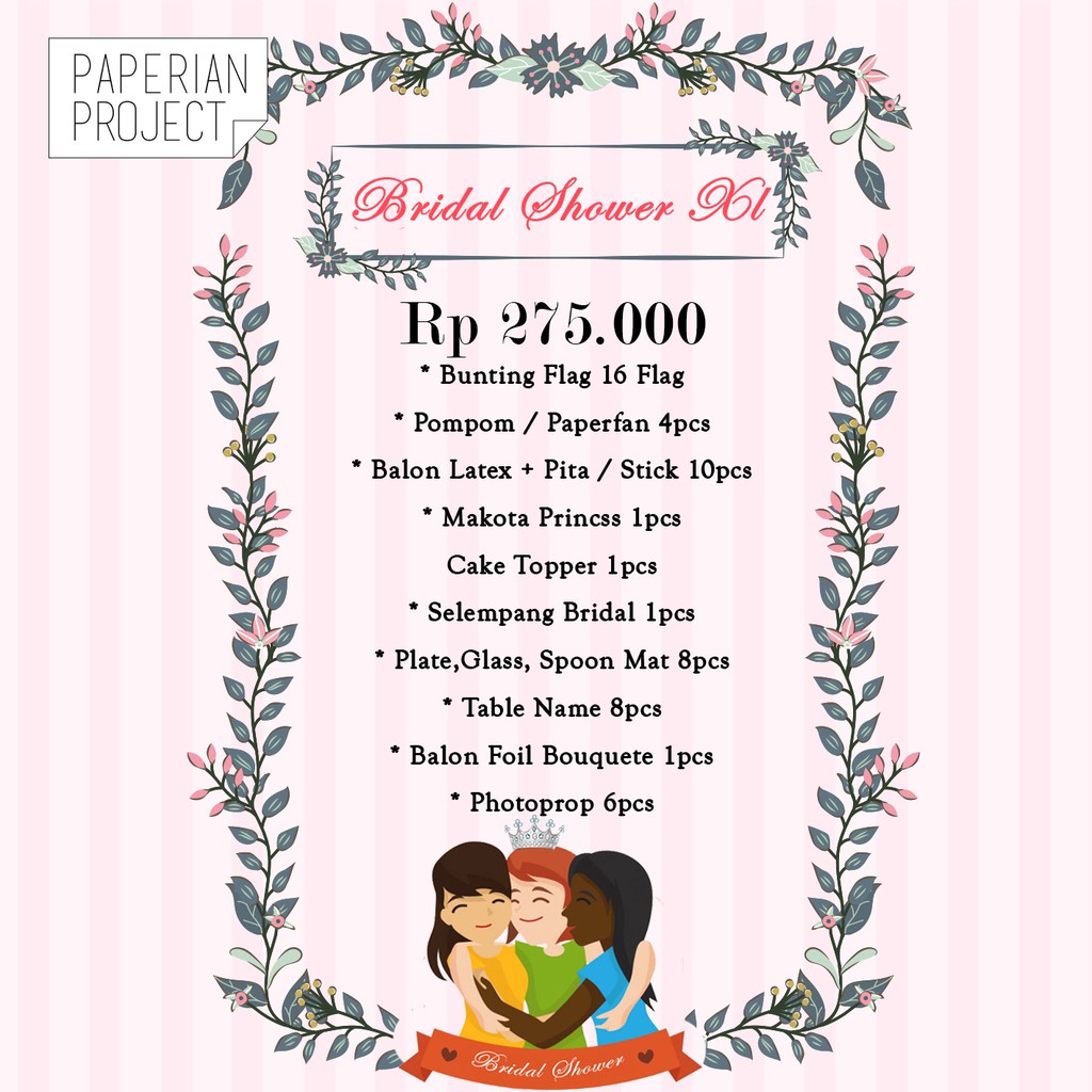 Jual Bridal Shower Package XL Shopee Indonesia