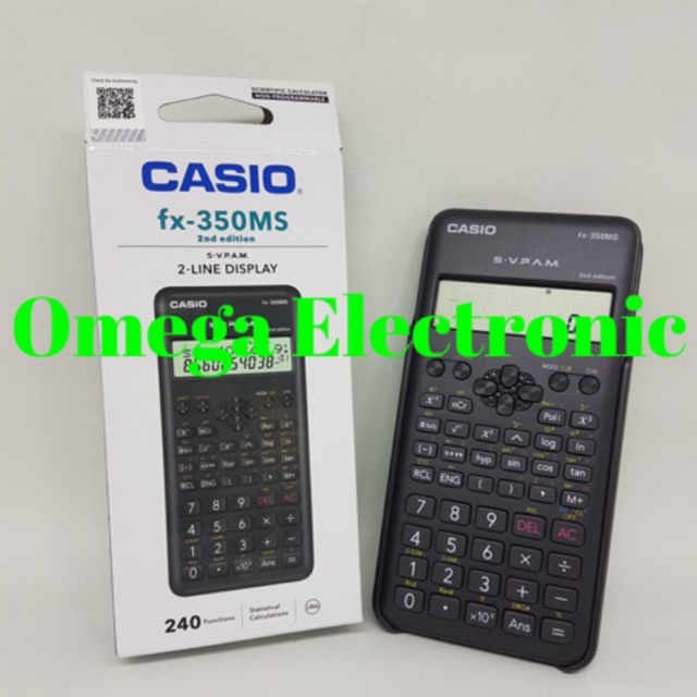 Jual Casio FX 350 MS Scientific Kalkulator Kuliah Sekolah Calculator FX 350MS 2nd Edition Shopee Indonesia