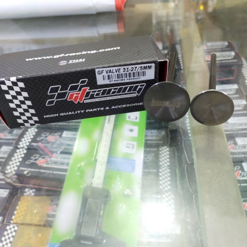 Jual klep valve gf racing ukuran 31/27 batang 5mm | Shopee Indonesia
